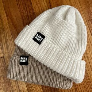 Knitted Baby Beanies (0-6 months)